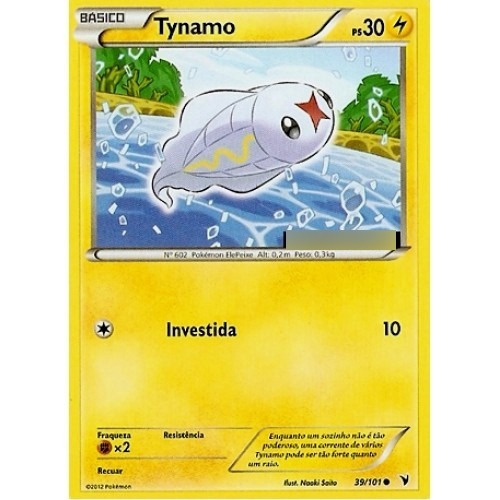 Tynamo - Pokémon Elétrico Comum - 39/101 - Pokemon Card Game