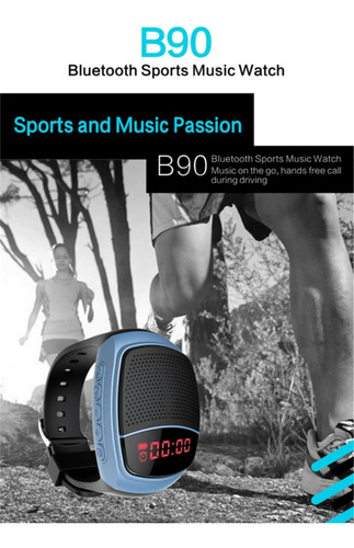 Imagen 2 de 3 de Reloj Con Altavoz Para Escuchar Música, Bluetooth Sports