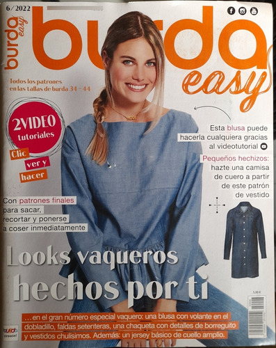 Revista Burda Easy Junio 2022 Moldes Costura Patrones 