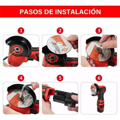 Esmeril Angular Galletero Inalambrico Electricos 16.8v