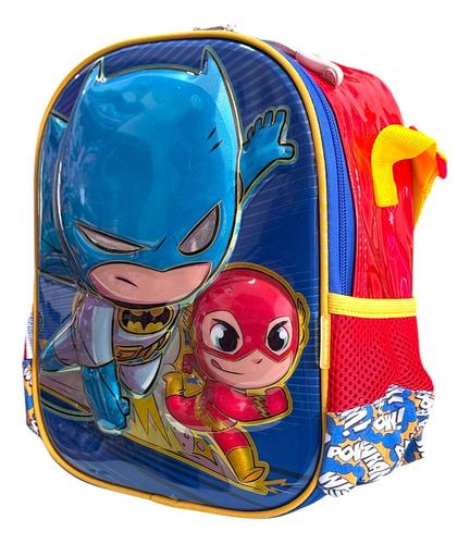 Lonchera Escolar Térmica Ajustable Reforzada Infantil 3d Rojo Batman 3d