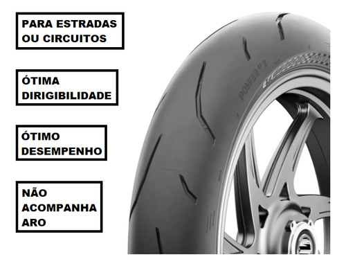 Pneu Michelin 916 120/70-17 Power Gp2 Tracer 900 Gt Abs