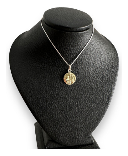 Cadena Dije Sagrada Familia Plata 925 Oro 18k Mujer Niño