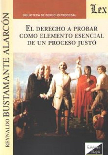 El Derecho A Probar Como Elemento Esencial De Un Proceso Justo, De Bustamante Alarcon, Reynaldo., Vol. 1. Editorial Olejnik, Tapa Blanda En Español, 2018