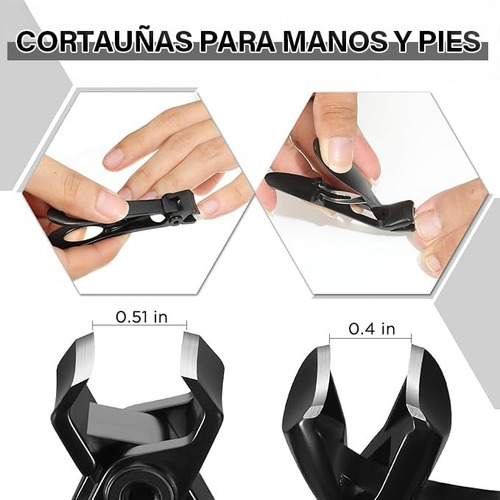 Cortauñas Profesional, Cortauñas De Acero Inoxidable, Kit