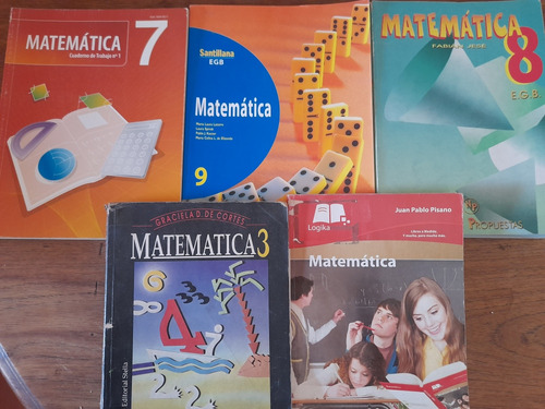 Matemática Secundaria 5 Libros Santillana Stella Logikamente