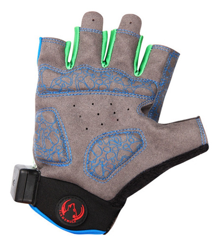 Guantes De Ciclismo Led Que Brillan Con Medio Dedo Para Depo