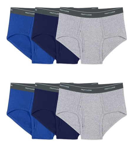 Interiores Colores Fruit Of The Loom  - Hombre 6pack - Brief