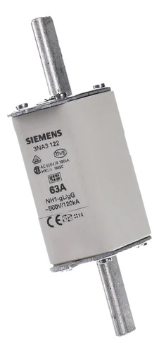 Fusible Nh Tamaño 1 63 A Siemens 3na3122