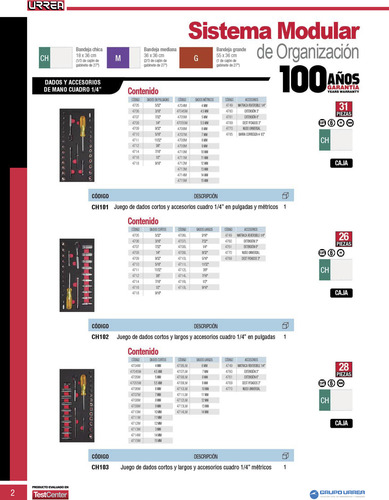 Juego Dados Y Acc 1/4 Métricos Cortos & Largos 28 Pzs Urrea