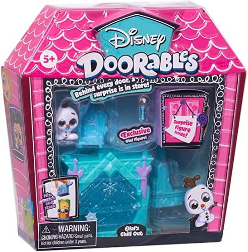 Muñeco Disney Doorables Olaf + Casita + Figura Sorpresa