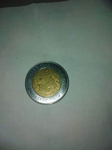 Moneda De 5 Pesos Centenario De La Revolución 