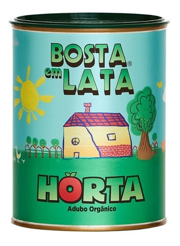 Fertilizante Orgânico Bosta Em Lata Horta - 500g