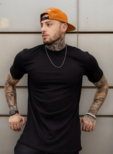 Camiseta Oversized Masculina Basica Lisa Algodão Streetwear