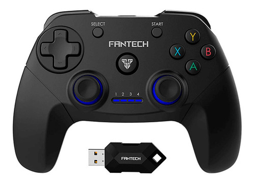 Control Gamer Fantech Revolver Inalambrico Wgp12 Negro