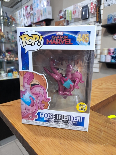 Funko Pop Goose (flerken) 445 Gitd Captain Marvel (Usado)