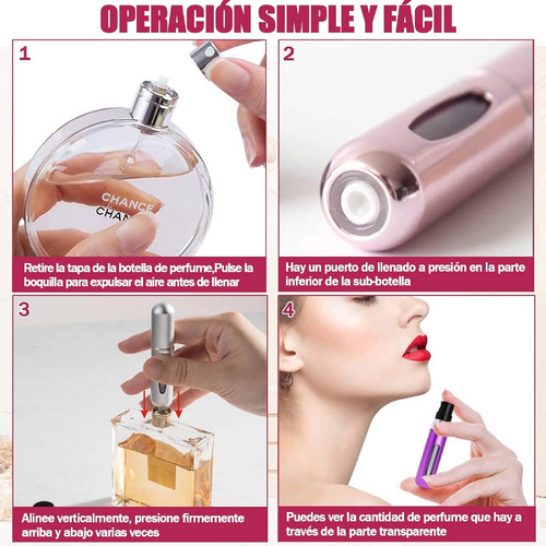 Perfumero Atomizador Recargable Portatil Para Perfume 5ml