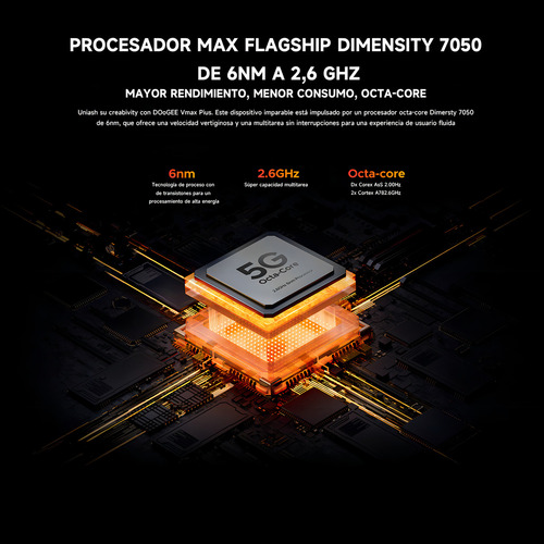 Doogee V Max Plus 16gb 512gb Negro Dual Sim 5g Smartphone Robusto 22000mah 200mp Camera 120hz Dimensity 7050 Android 14
