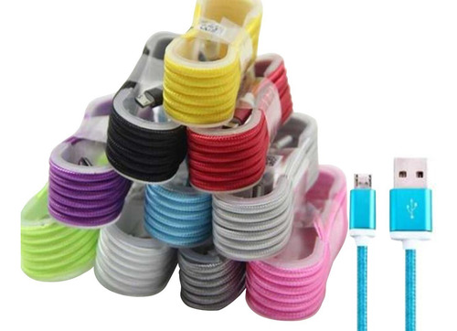 Cabo Carregador Mini Usb V8 Android Reforçado 1,3 Metros