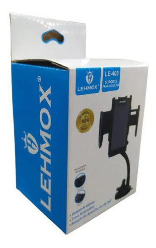 Suporte Veicular Para Celular Lehmox Cor Preto