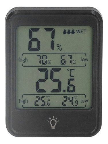 H Mini Termómetro Higrómetro Con Pantalla Lcd