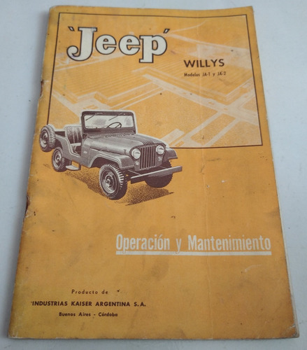 Manual 100% Original De Jeep Ika (willys) 1956/7 - 1ª Serie