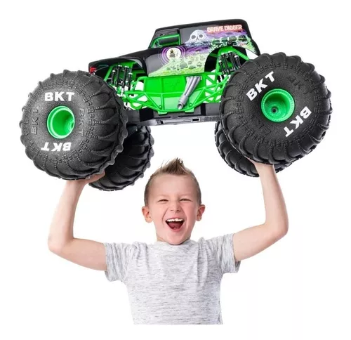 Monster Truck Pick-Up Prateada Gigante 4x4 Antiga Retrô + Controle Remoto, Produto Masculino Renda Usado 89999885