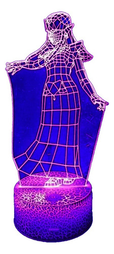 Lámpara 3d Princesa Zelda Base Agrietada C/ Control Remoto
