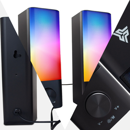 Soundbar Mini Bluetooth Subwoofer Caixinha Som Mp3 Pc Tv Cor Preto 10
