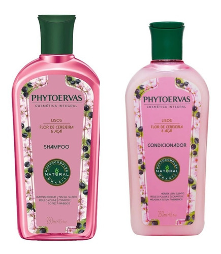 Phytoervas Liso Flor De Cerejeira Shampoo 250ml + Cond 250ml