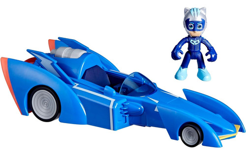 Pj Masks Power Heroes Cat Racer, Coche De Juguete Con Luces 