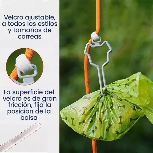 Soporte Para Bolsas De Caca De Perro Ajustable Para Correa