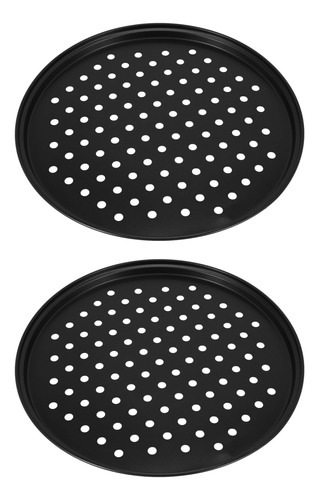 Bandeja Para Hornear Pizza, 2 Moldes Para Pizza Perforados P