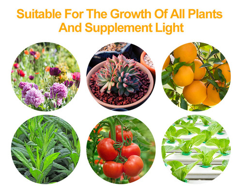 Led Grow Light Full Spectrum 216 Led Lámparas De Cultivo Pan