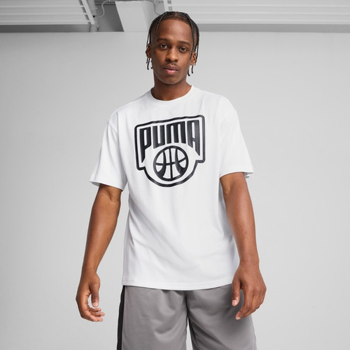 Remera Para Hombre Posterize Tee E Color Blanco Puma