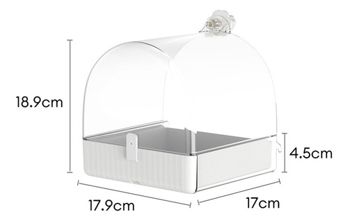 Jaula De Baño Para Pájaros, Jaula Transparente Para