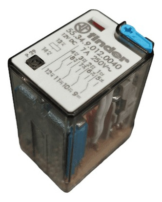 Relé Electromagnético Finder Mod.5534 De 4 Inversores 12vdc