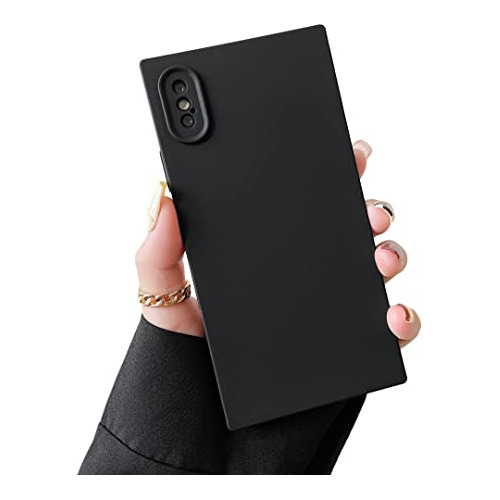 Funda Para iPhone XS/iPhone X Negro Square Silicon