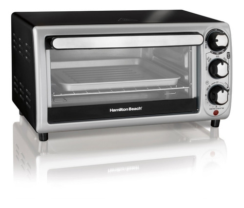 Horno Tostador Hamilton Beach 4 Rebanadas Plata - H1142