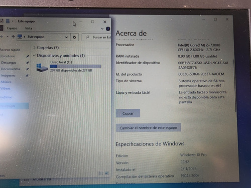 Notebook Lenovo X270 12,5'' 8gb Ram 256gb Ssd I5 + Cargador