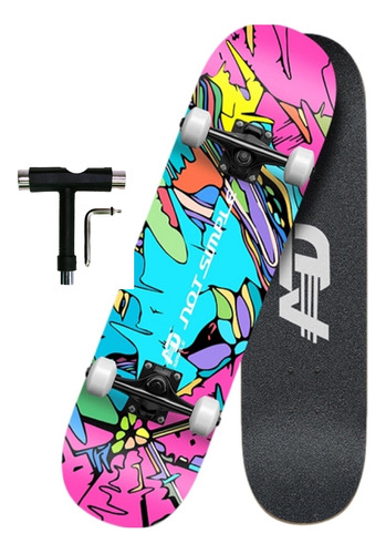 Skateboard Ad 3108 31'' Canadian Maple - Psychedelic
