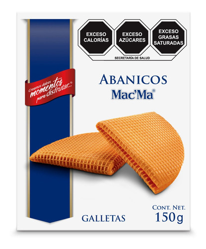 Galleta Mac'ma Abanicos Finas 150g