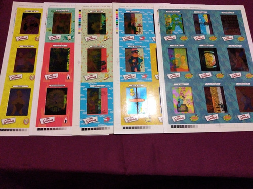 Tarjetas Los Simpsons Artbox Sin Cortar