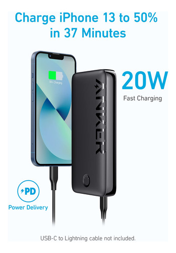 Cargador Portátil 20,000 Mah Con Carga Rápida Usb-c