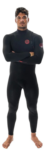 Long John Rip Curl Flashbomb Fusion 3/2 Zip Free Black