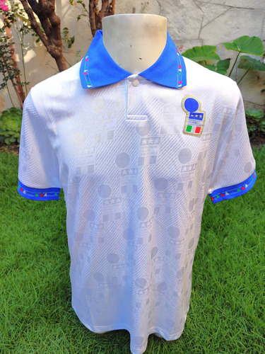 Jersey Selección Italia Blanca 1994 Retro Clásica Talla M