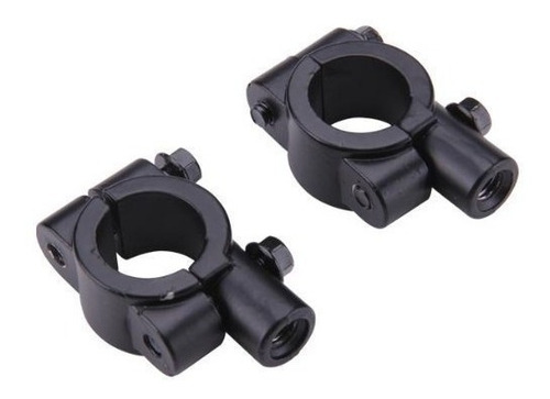 Imagen 3 de 7 de Par Soporte Espejos 10mm Moto Café Racer Manillar 22mm Pem