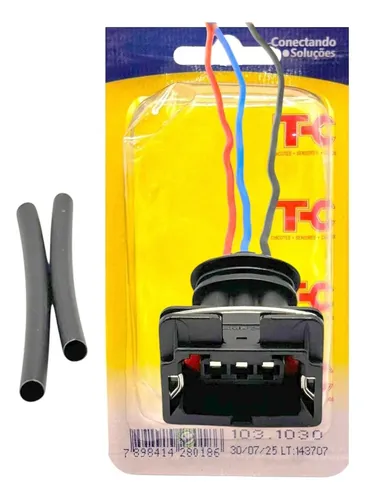 Conector Chicote 3 Vias Sensor Velocidade Vw Ford 377957827d