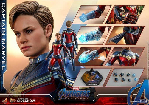 Captain Marvel 1/6 Endgame Avengers Marvel Hot Toys En Mano