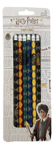 Lápices Negros X 6 Harry Potter Importados Wizarding World